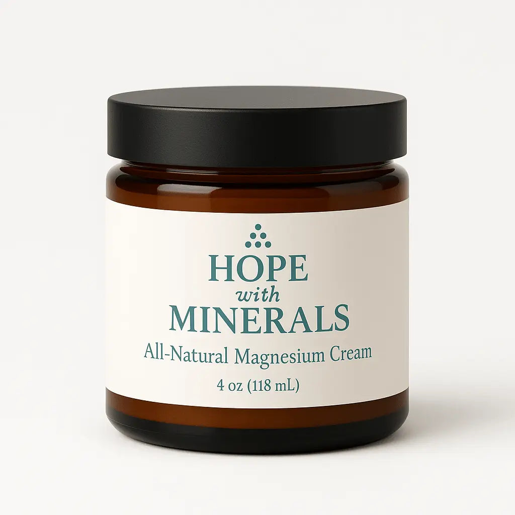 Hope with Minerals – All - Natural Magnesium Cream (4 oz) - Hope with Minerals